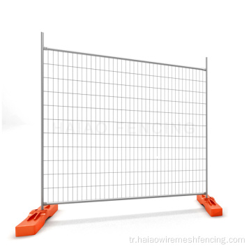 Galvanizli Avustralya geçici inşaat çit panelleri